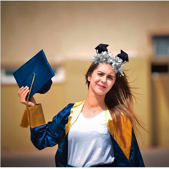 **SOLD**New Graduation Headband Hair Graduation Cap Hair with sequence Hoop 1PC - Picture 2 of 9